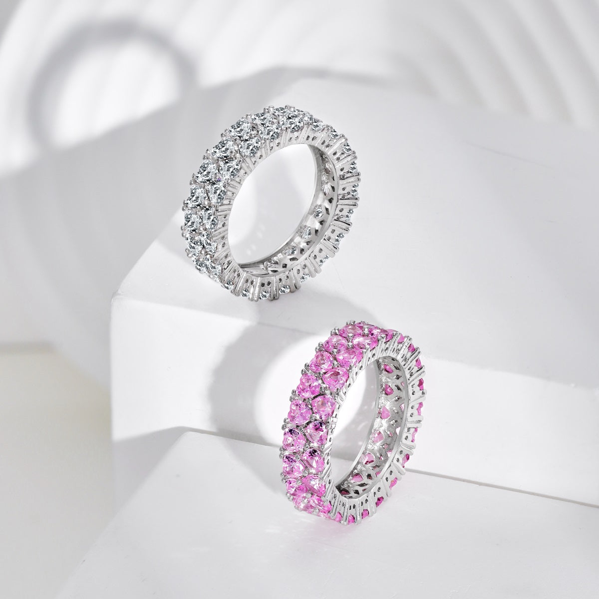 [Goodv]Sparkling Full Heart Ring