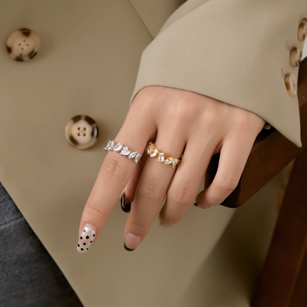 [Goodv]Delicate Multi Cut Ring