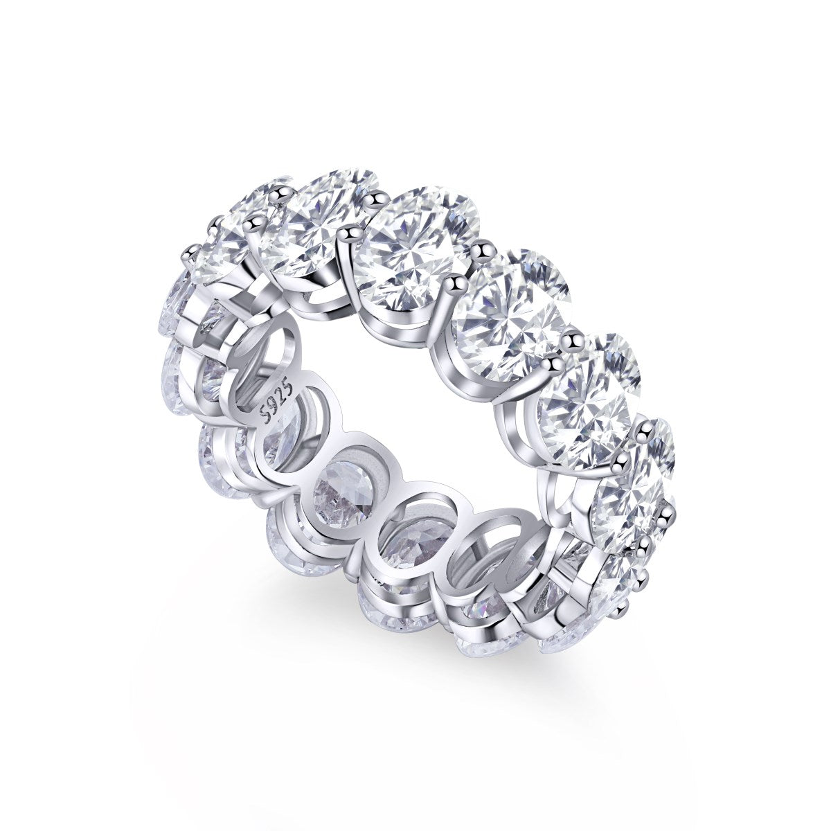 [Goodv] Bague de tennis en forme de coussin allongé délicat