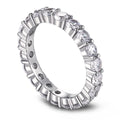 [Goodv]Bague de tennis ronde scintillante