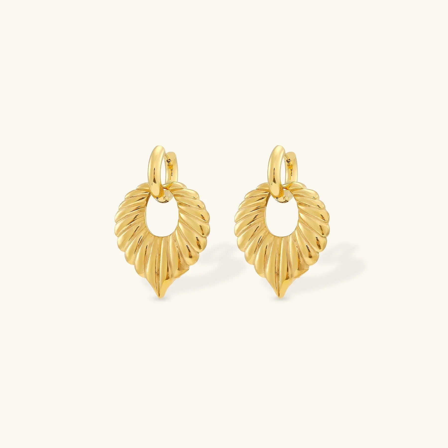 [Topon]Penelope Leaf Earrings