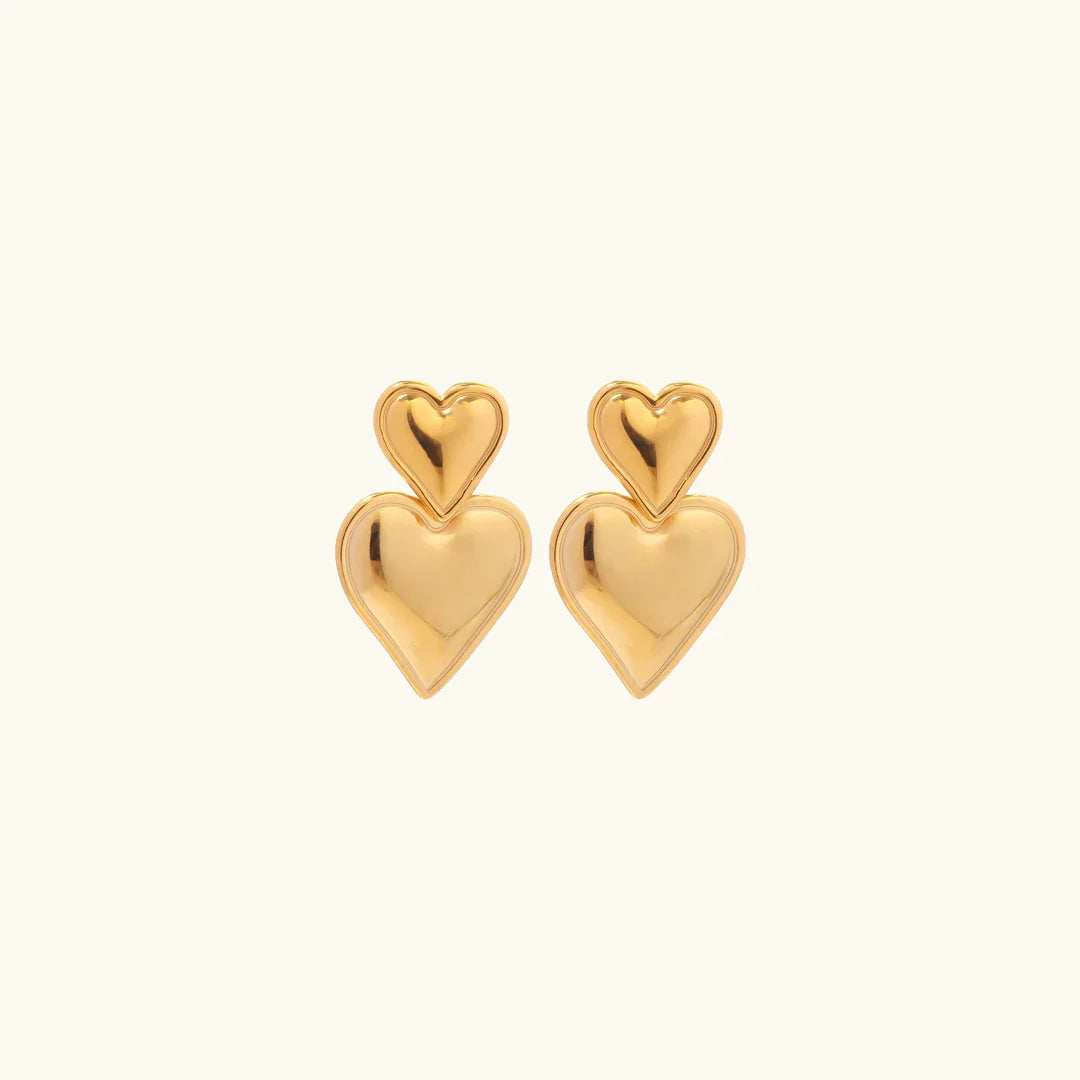 [Topon]Zofia Gold Heart Earrings