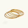 [Topon]Shannon Gold Bangle Set