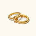 [Topon]Dune Stacked Gold Ring