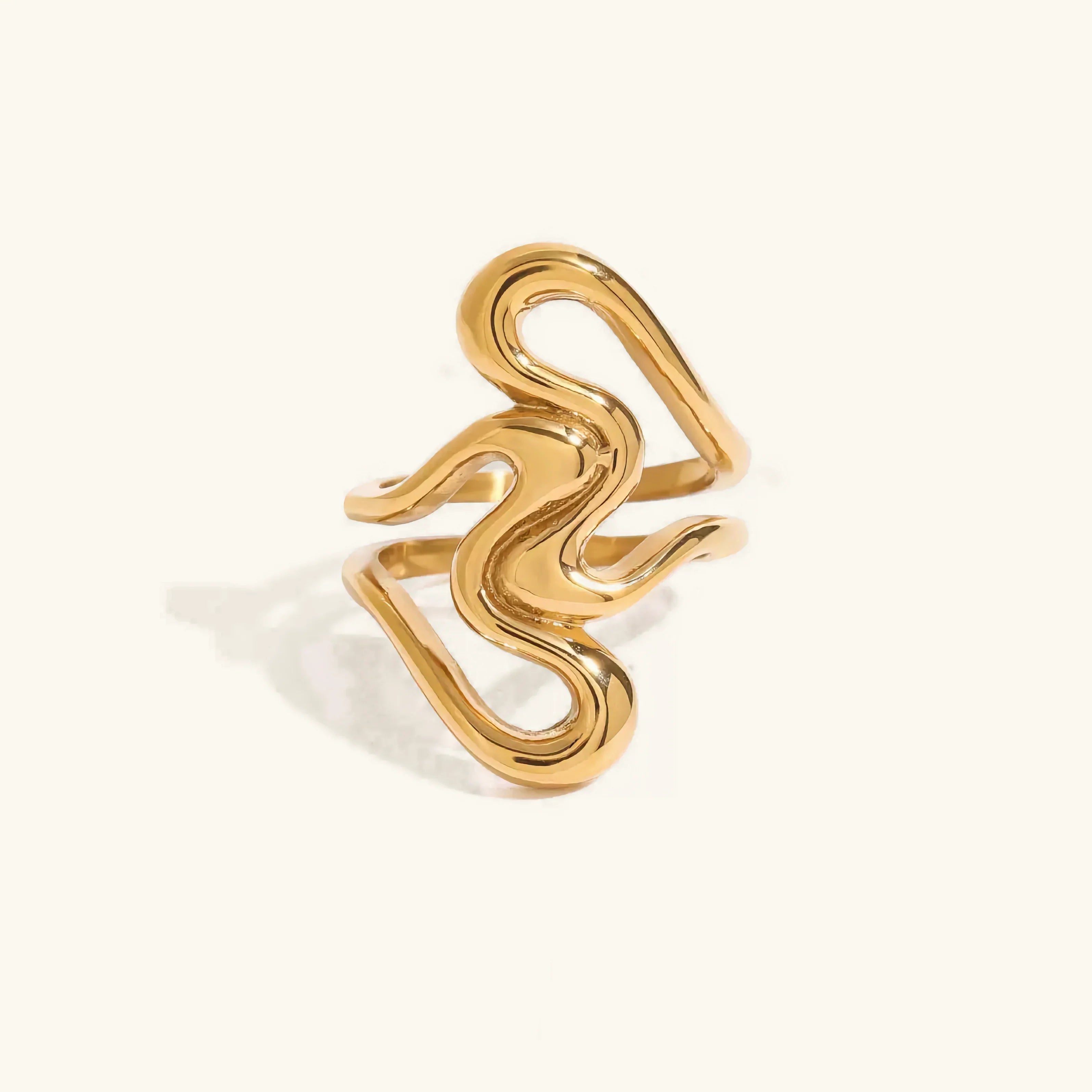 [Topon]Corina Abstract Gold Ring