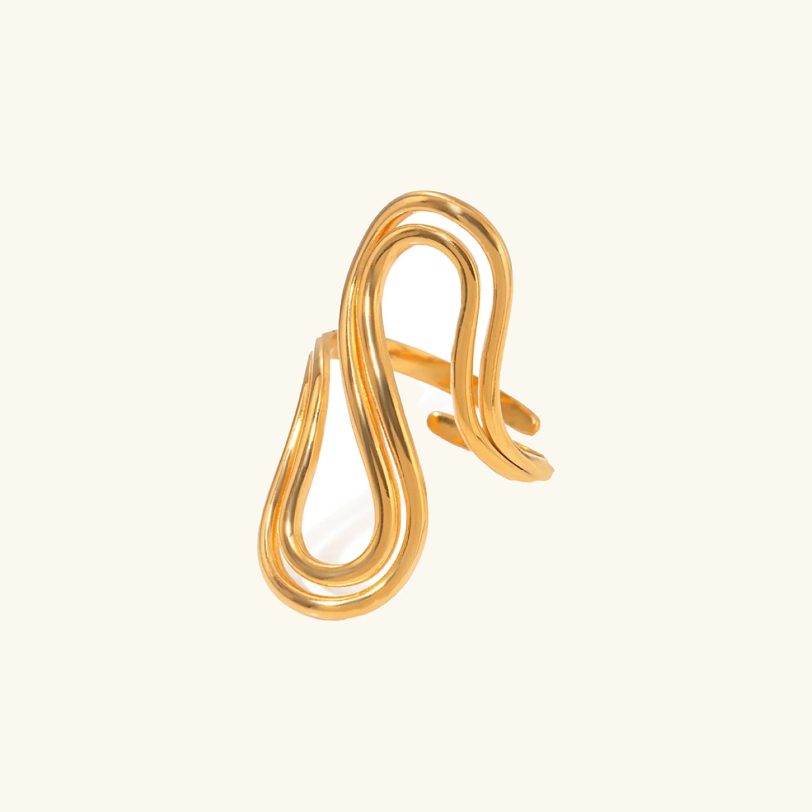 [Topon]Halle Abstract Gold Ring