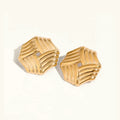 [Topon]Vanessa Criss Cut Gold Earrings