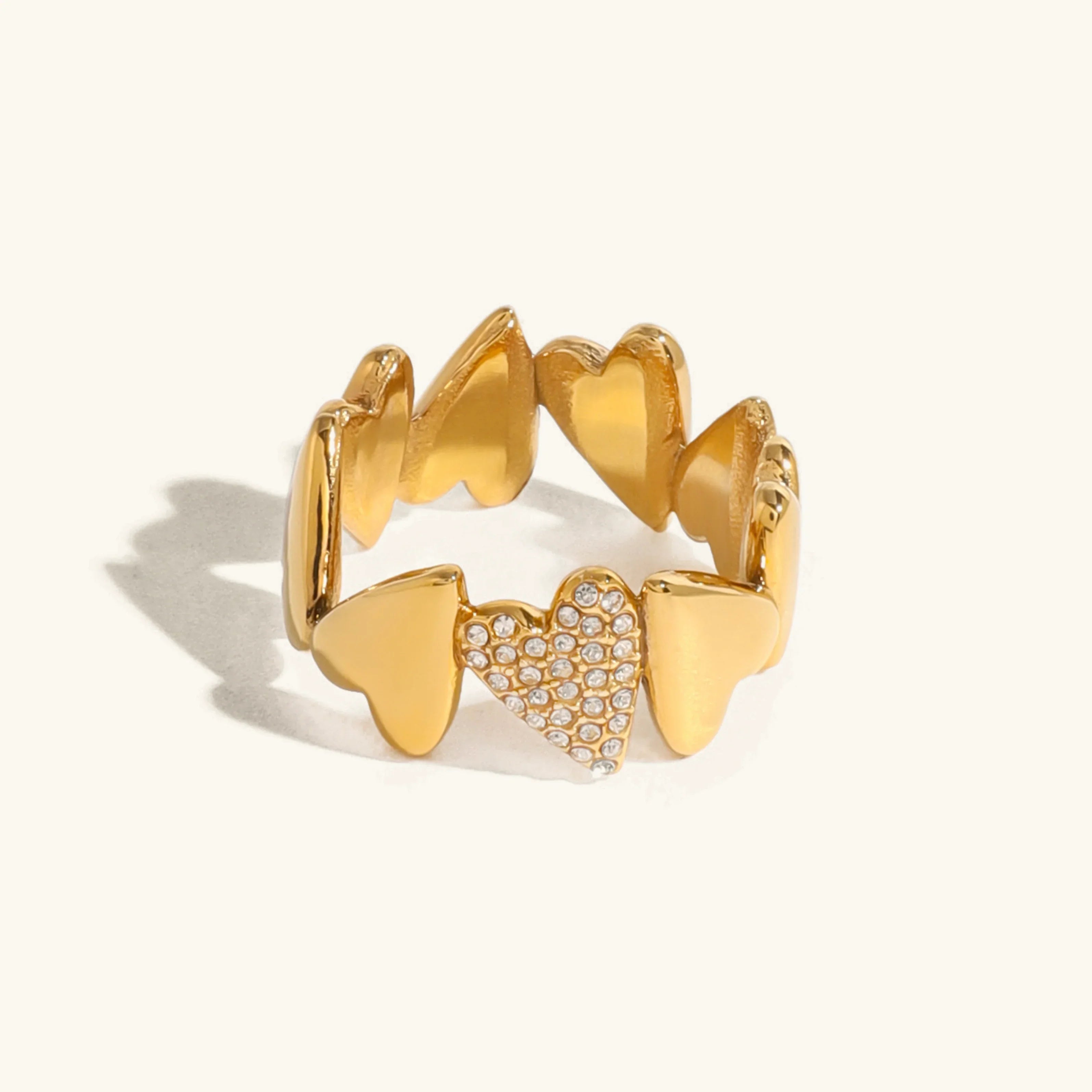 [Topon]Ciel Diamond Hearts Ring