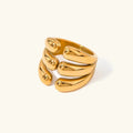 [Topon]Cassiel Layered Gold Ring