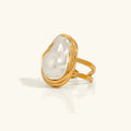 [Topon]Charis Gold Pearl Ring