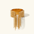 [Topon]Krystelle Gold Tassel Ring