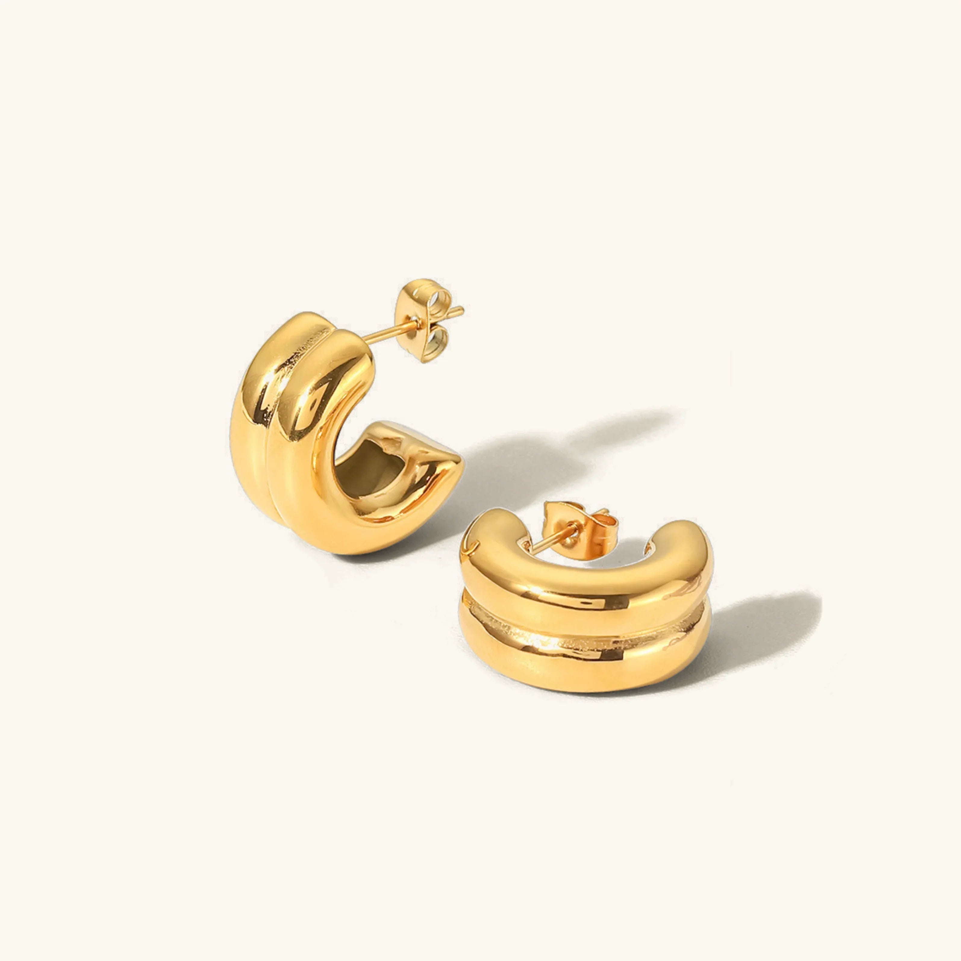 [Topon]Henrietta Gold Earrings