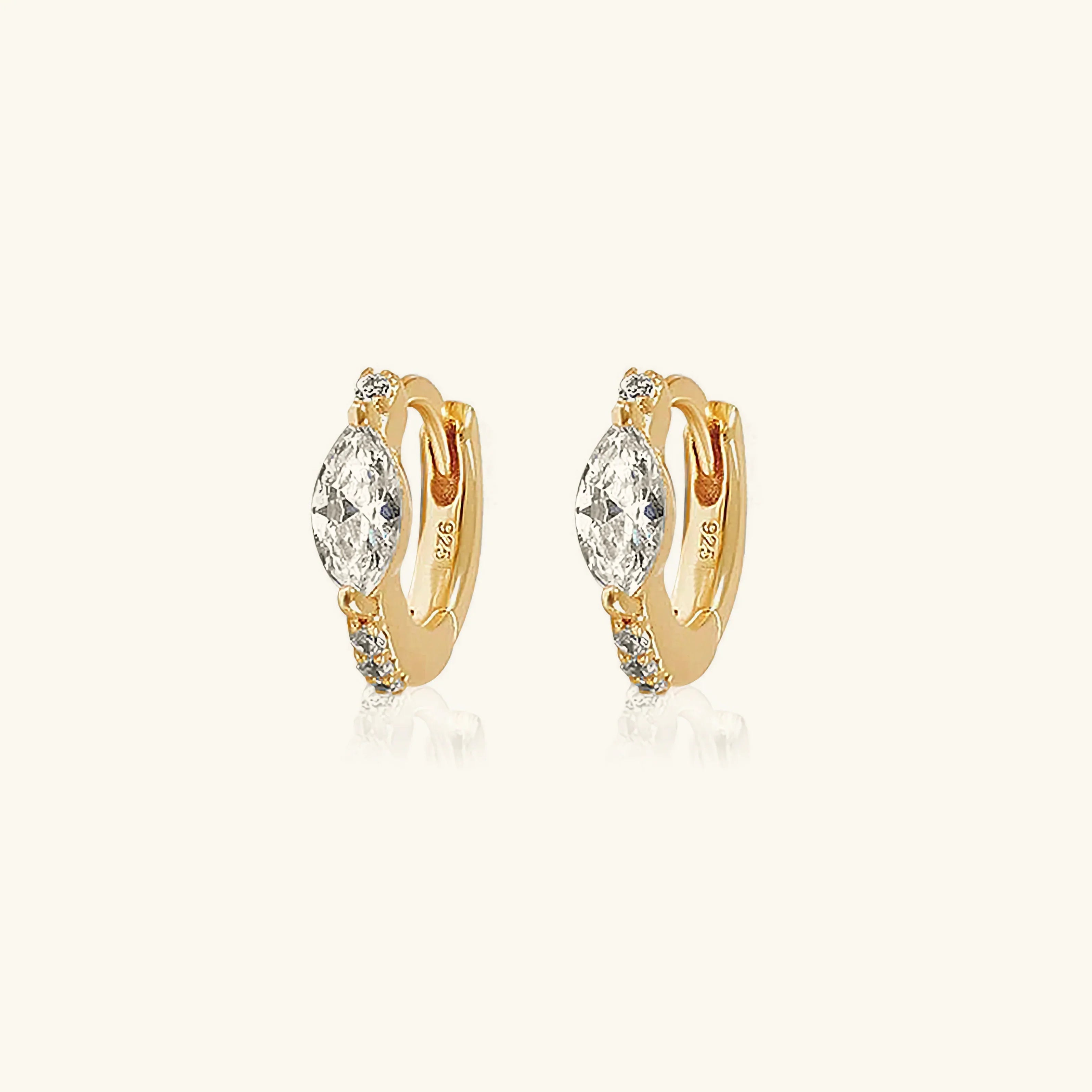 [Topon]Mariah Mini Diamond Hoops