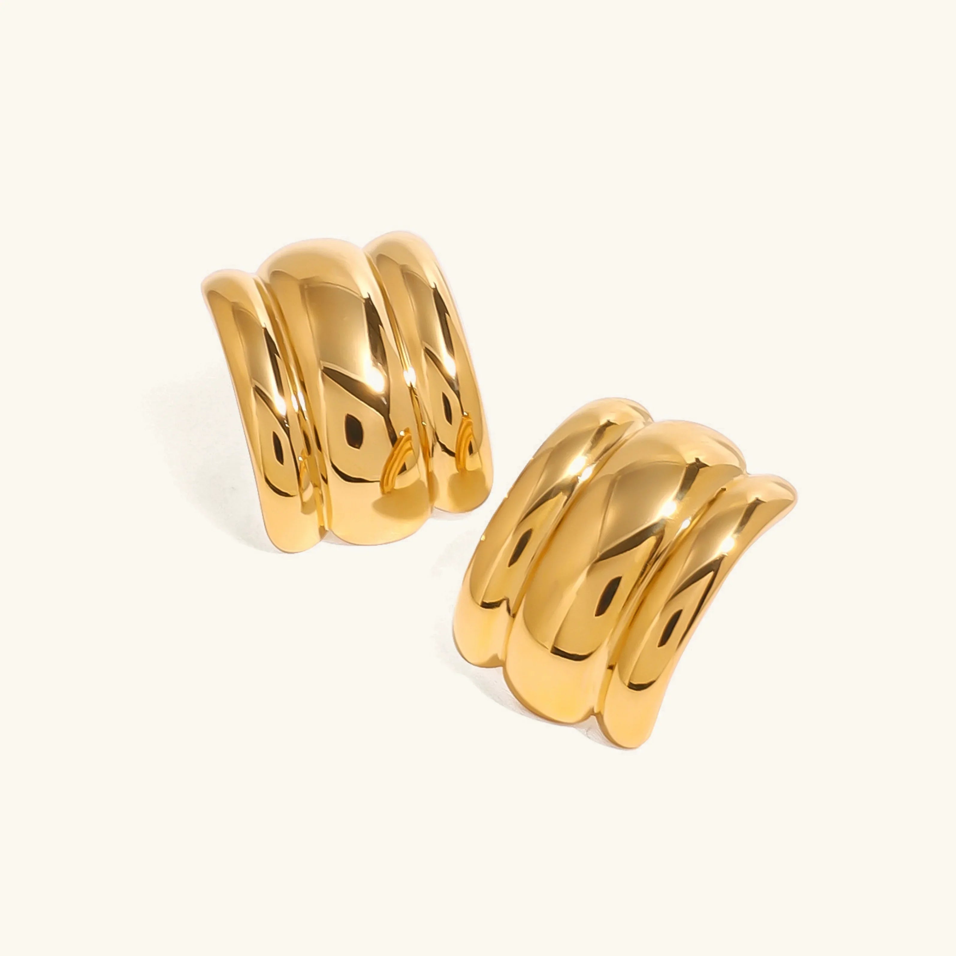 [Topon]Angela Gold Arch Earrings