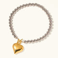 [Topon]Alicia Chunky Bead Heart Pendant