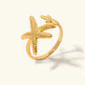 [Topon]Seastar Gold Starfish Ring