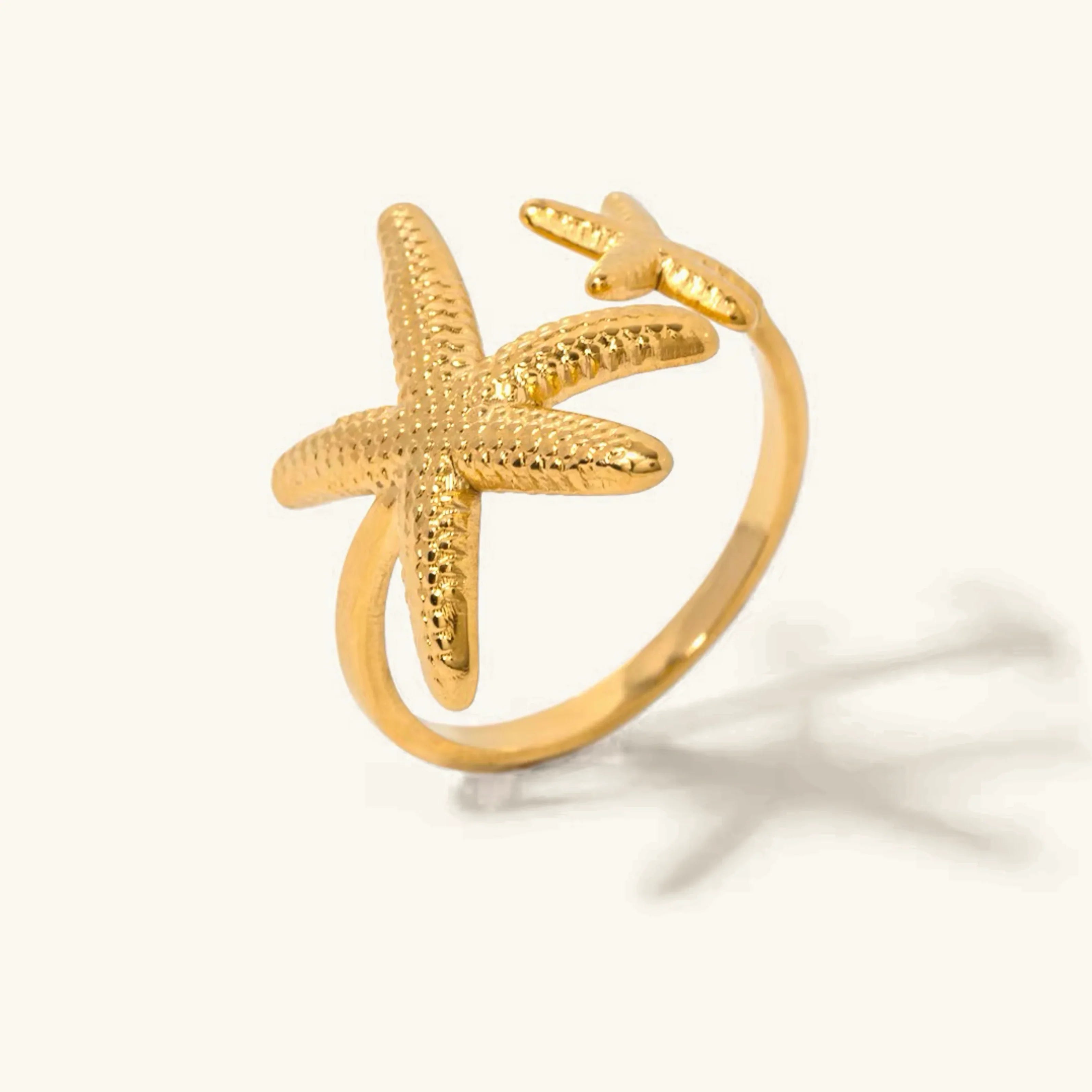 [Topon]Seastar Gold Starfish Ring
