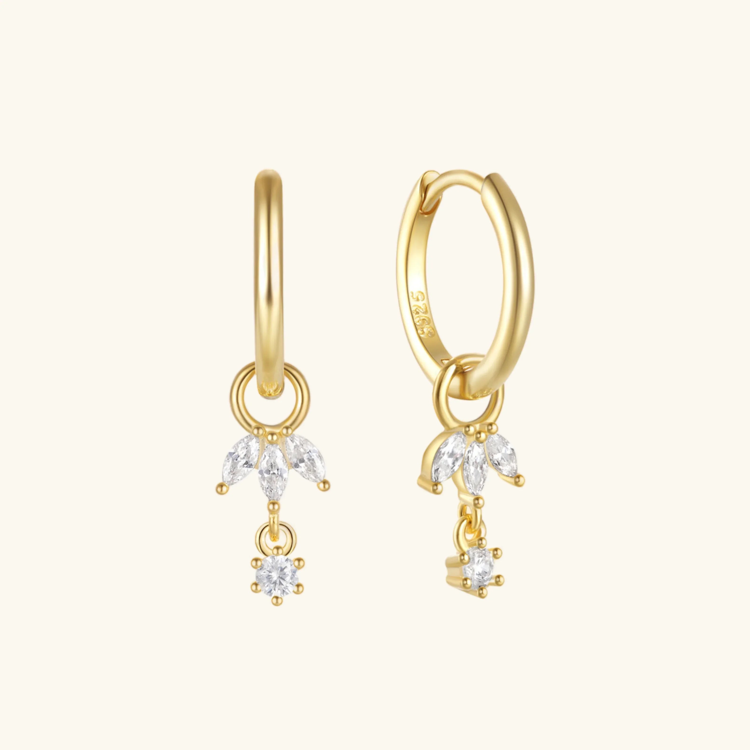 [Topon]Brooke Removable Charm Hoops