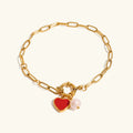 [Topon]Tanya Heart Pearl Bracelet