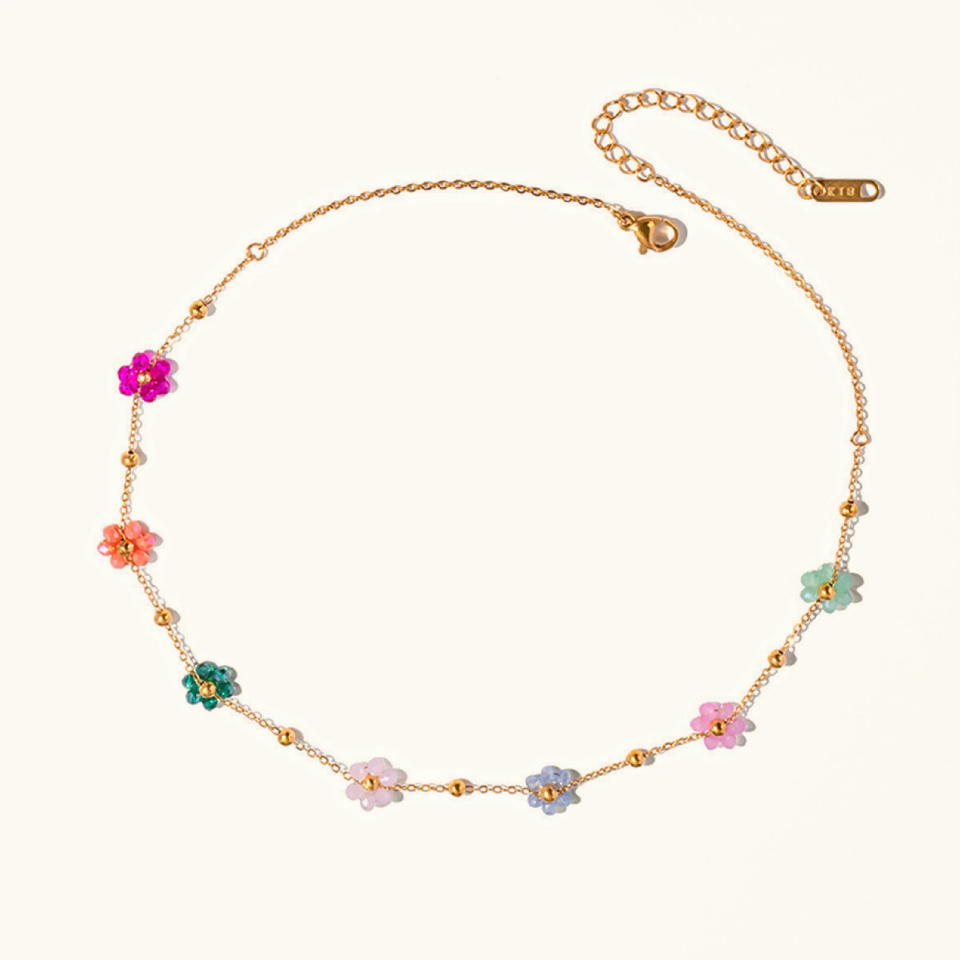 [Topon]Azalea Floral Gold Necklace