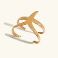 [Topon]Annika Gold Starfish Cuff