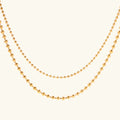 [Topon]Layered Ball Chain Necklace