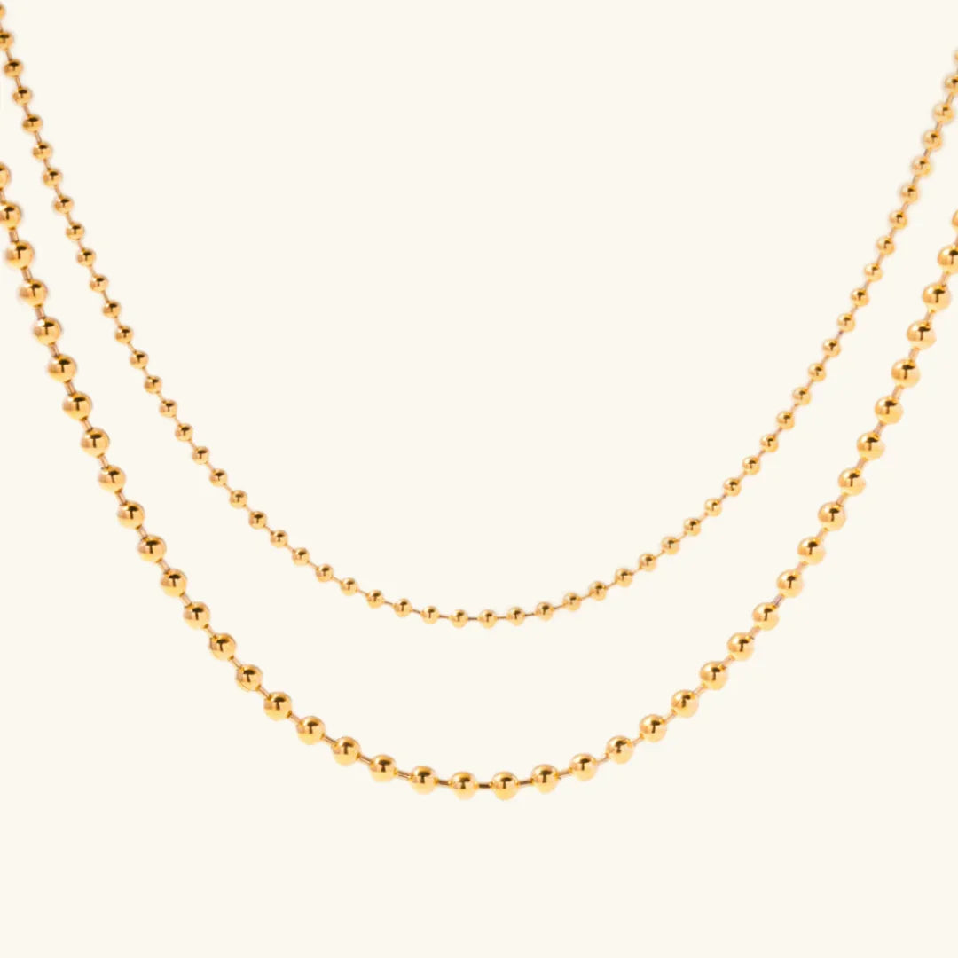 [Topon]Layered Ball Chain Necklace