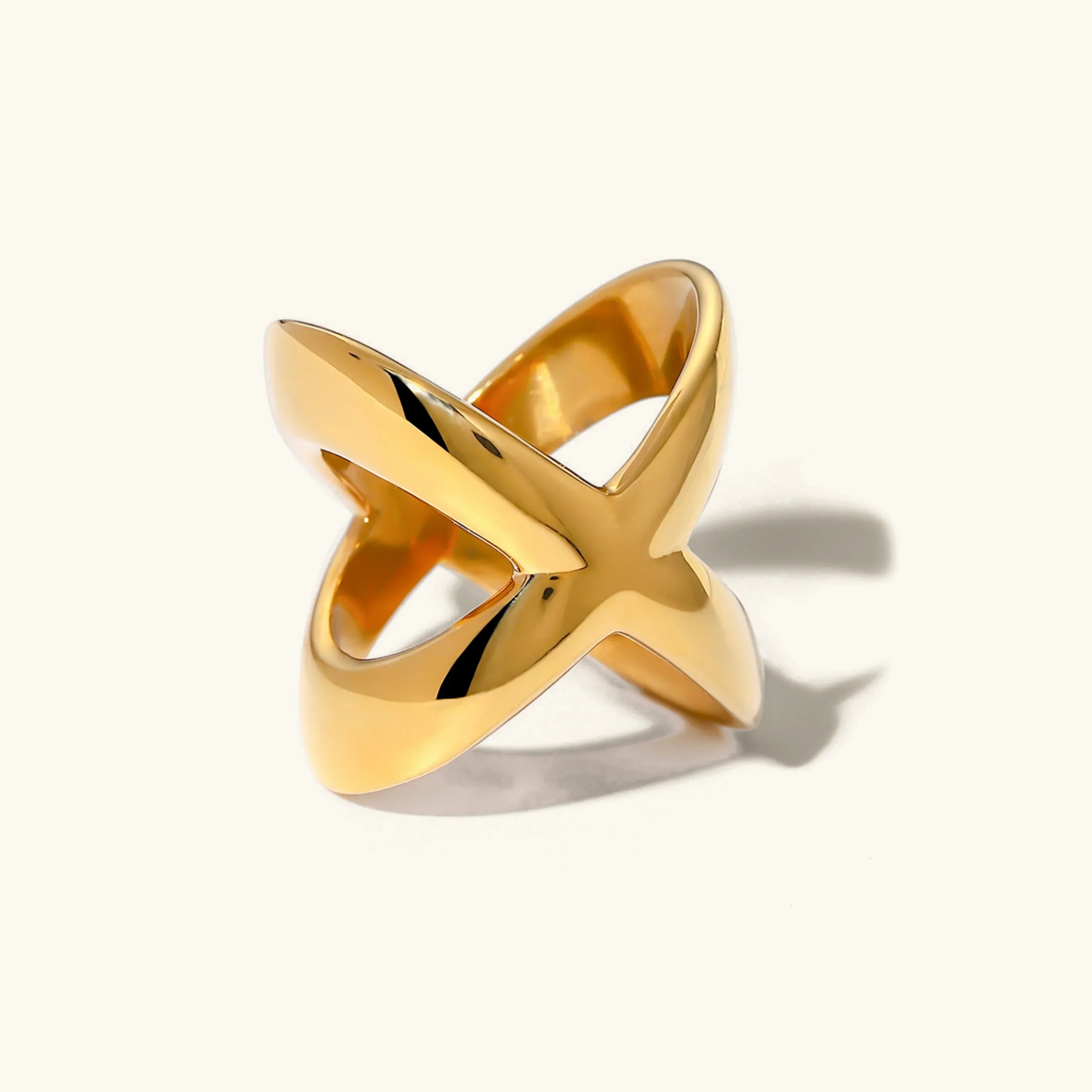[Topon]Carolyn Gold Cross Ring