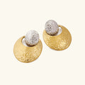 [Topon]Shelly Two Tone Crescent Earrings