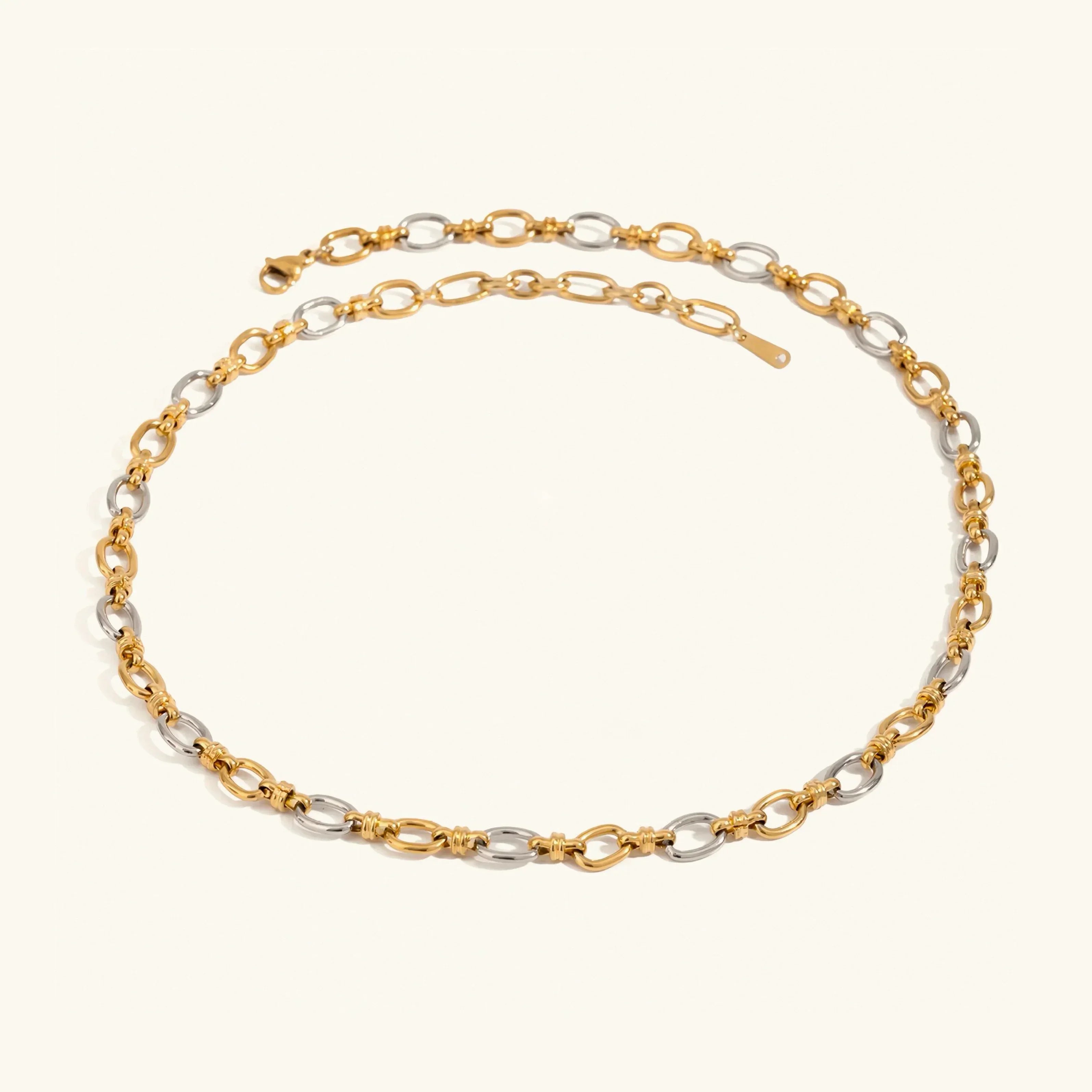 [Topon]Addison Two Tone Gold Necklace