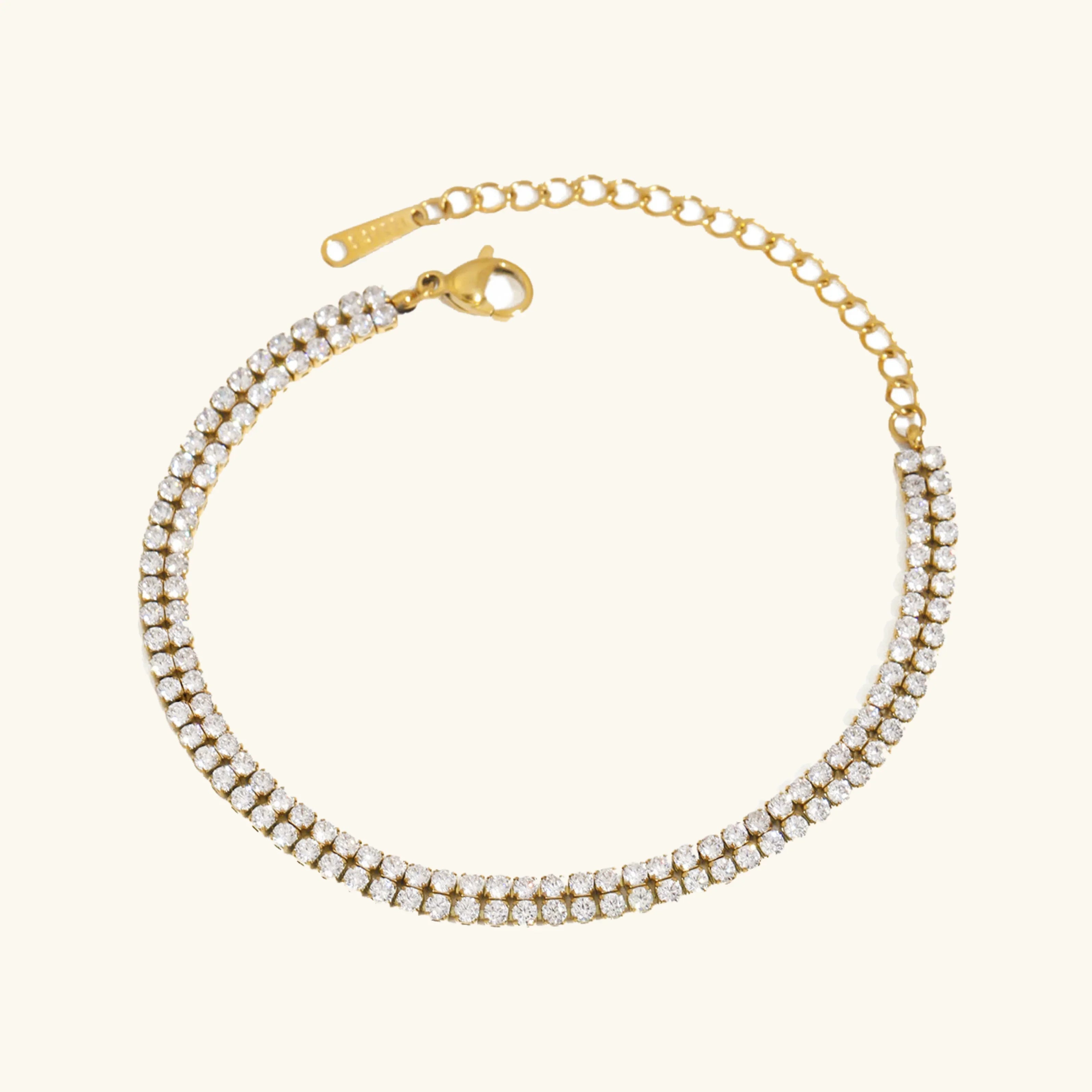 [Topon]Florabelle Double Tennis Bracelet