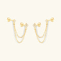 [Topon]Kendall Diamond Chain Stud