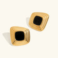 [Topon]Sylvie Geometric Gold Earrings
