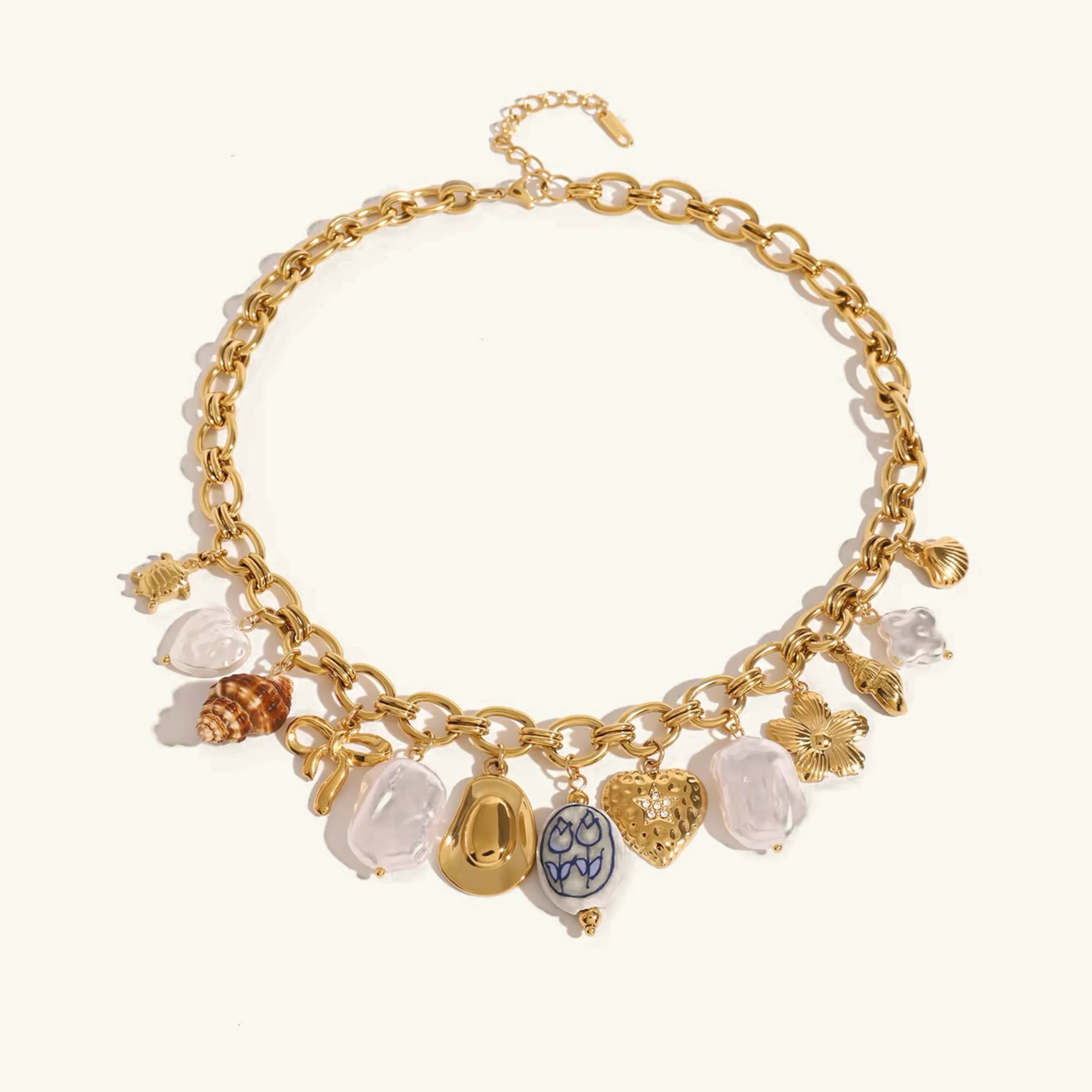 [Topon]Wavecrest Ocean-Inspired Necklace
