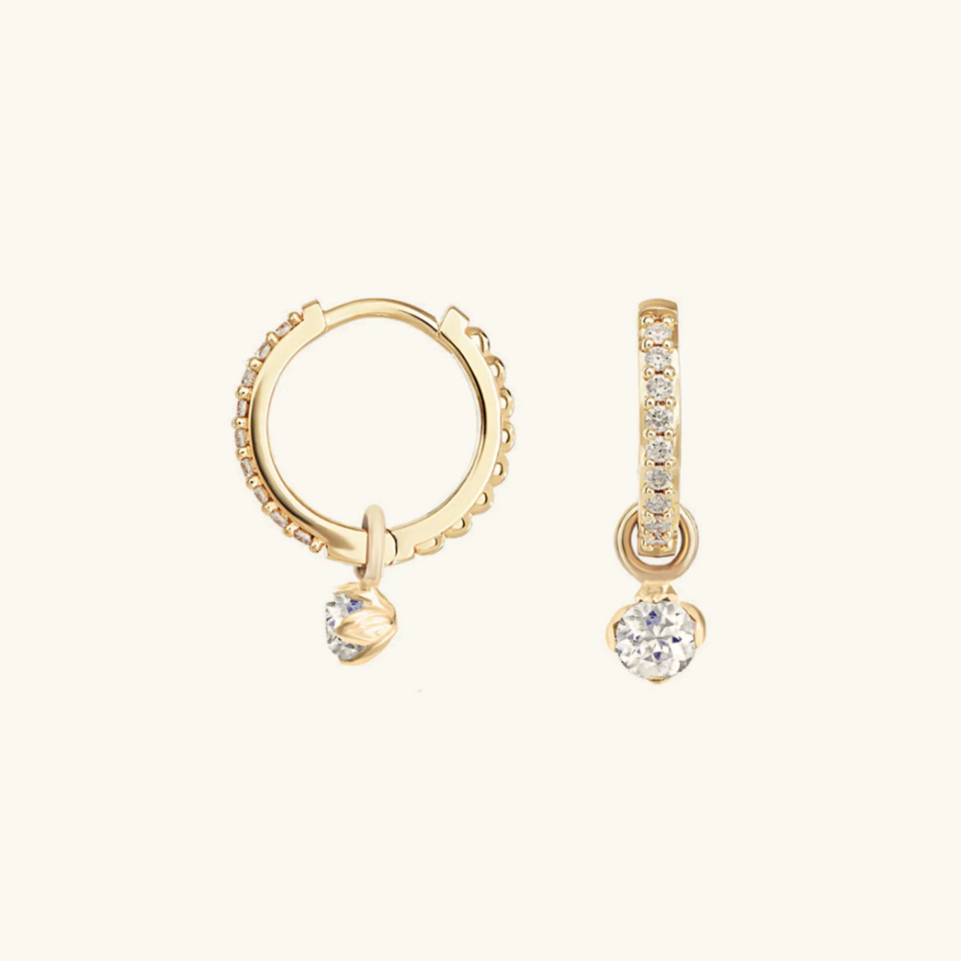 [Topon]Blake Reversible Diamond Hoops