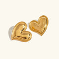 [Topon]Liora Gold Heart Earrings
