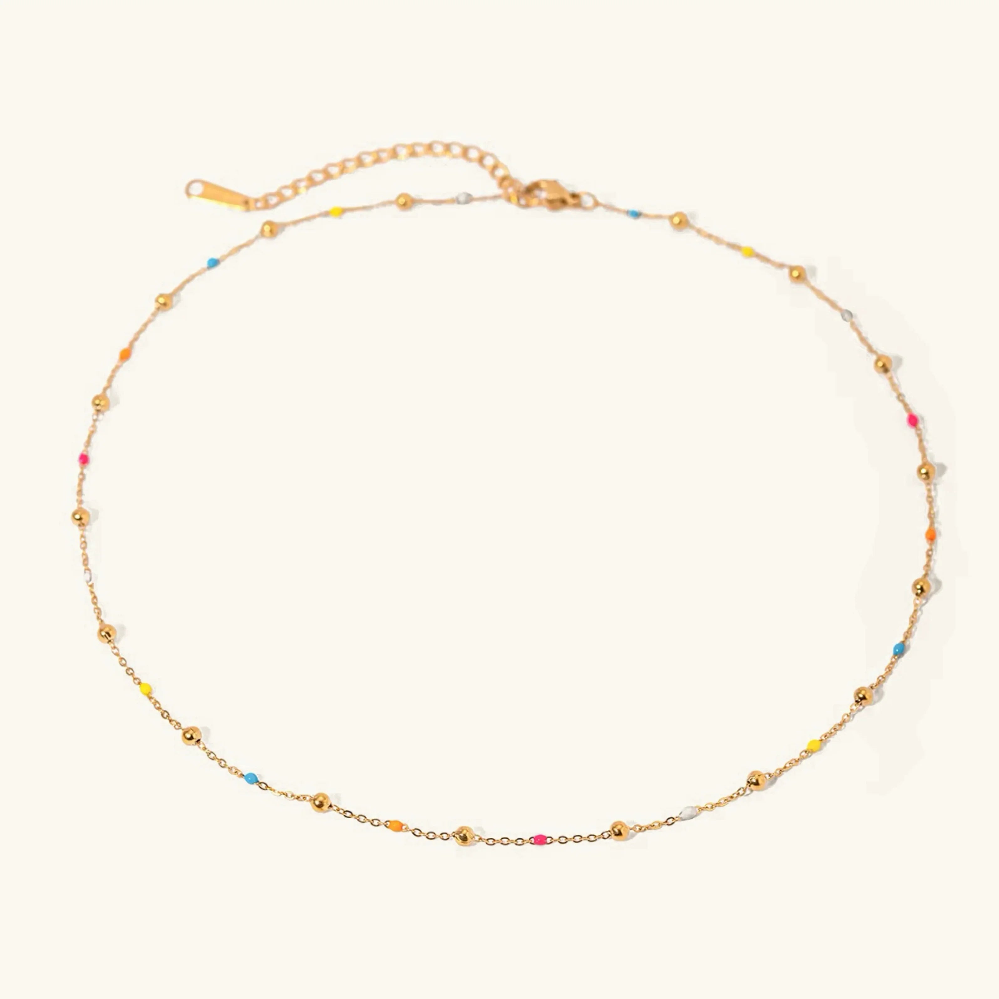 [Topon]Amphitrite Gold Chain Bead Necklace