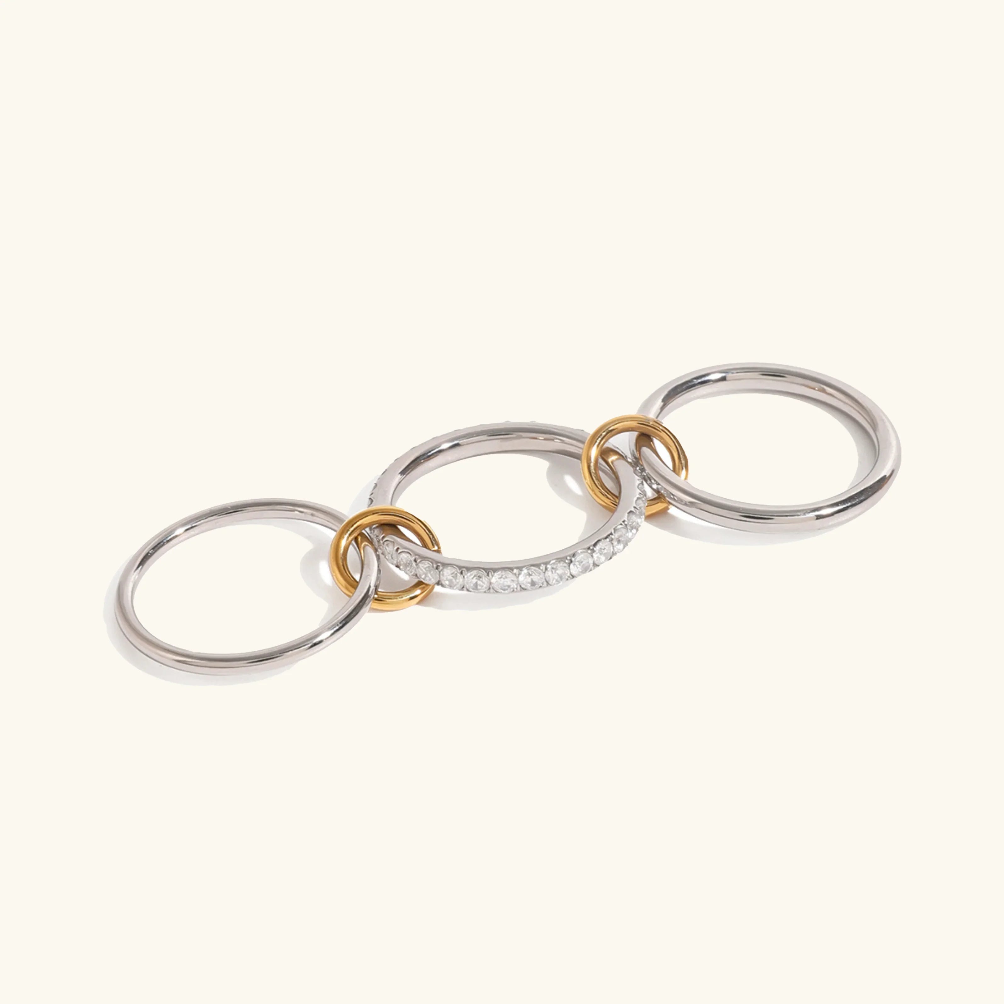 [Topon]Desiree Stacked Diamond Ring