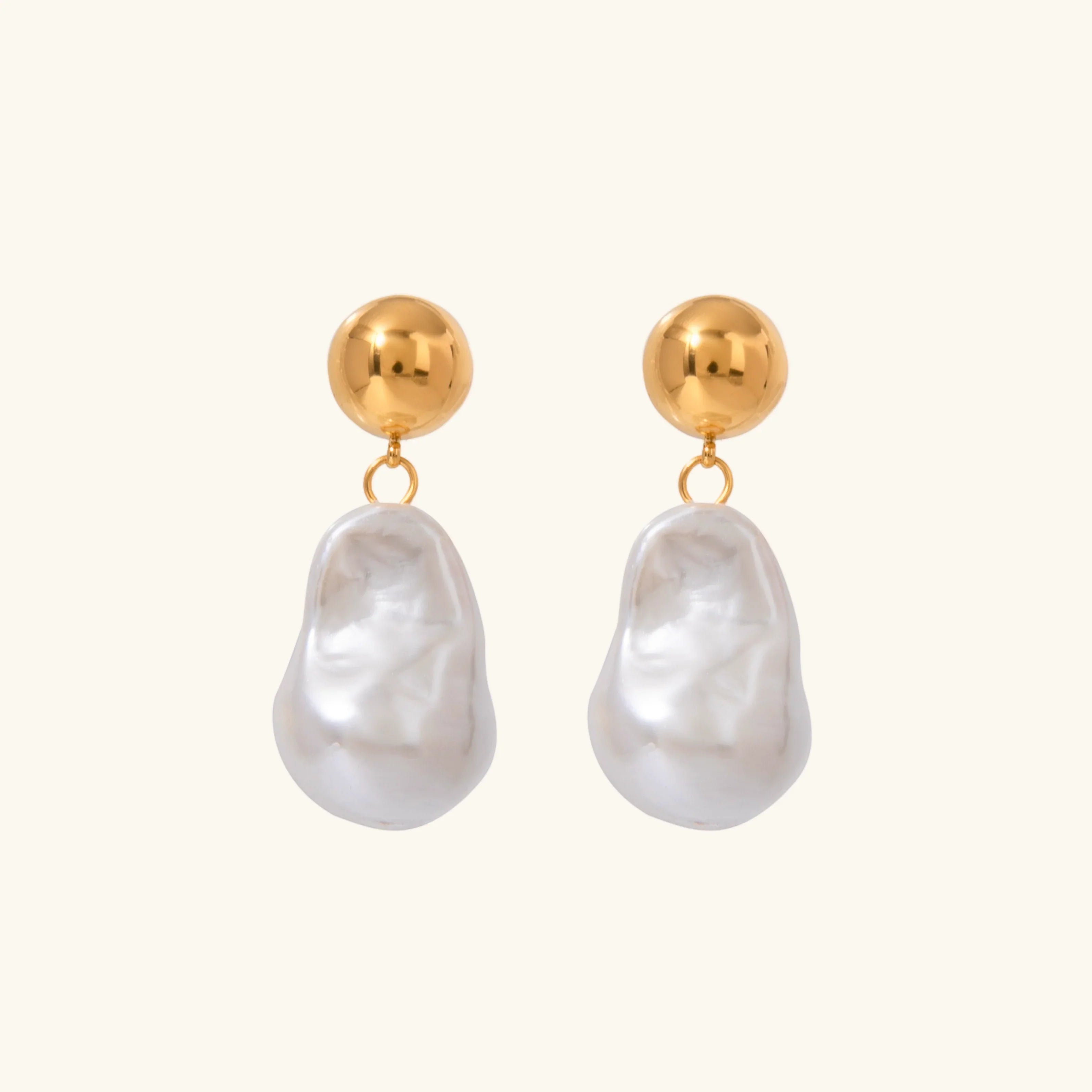 [Topon]Ariana Chunky Pearl Drop Earrings