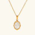 [Topon]Roselle Vintage Mother Of Pearl Pendant