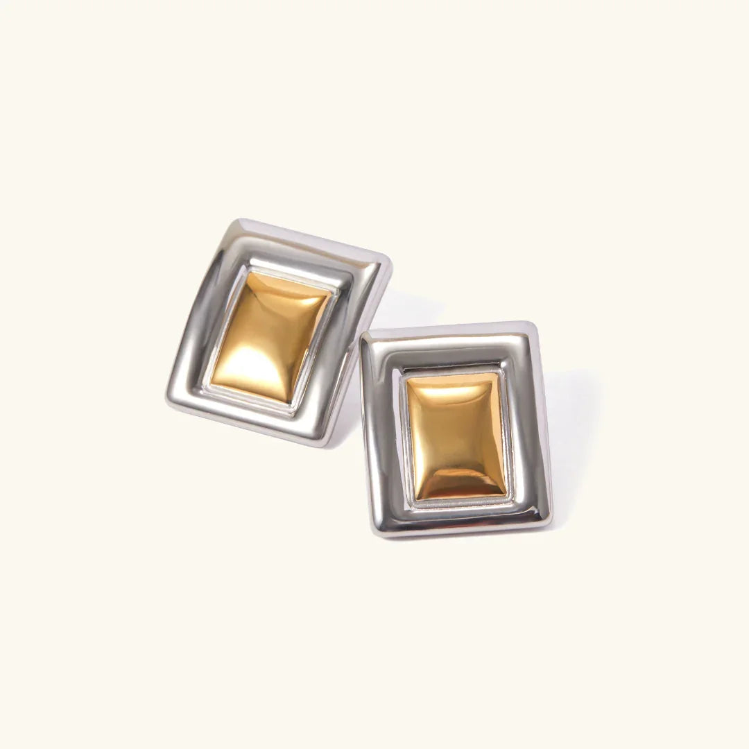 [Topon]Jocelyn Two Tone Earrings
