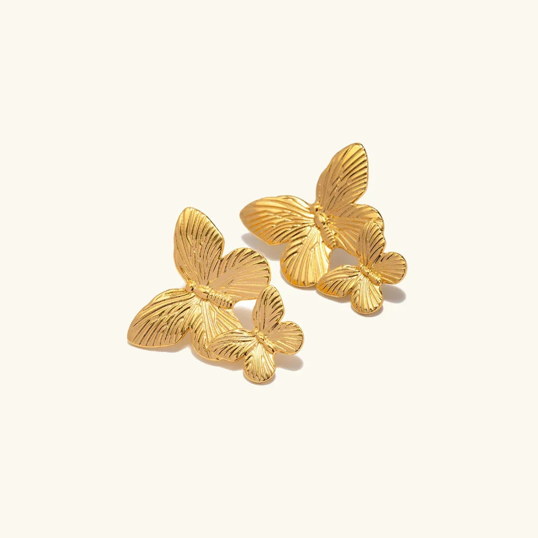 [Topon]Butterfly Gold Earrings