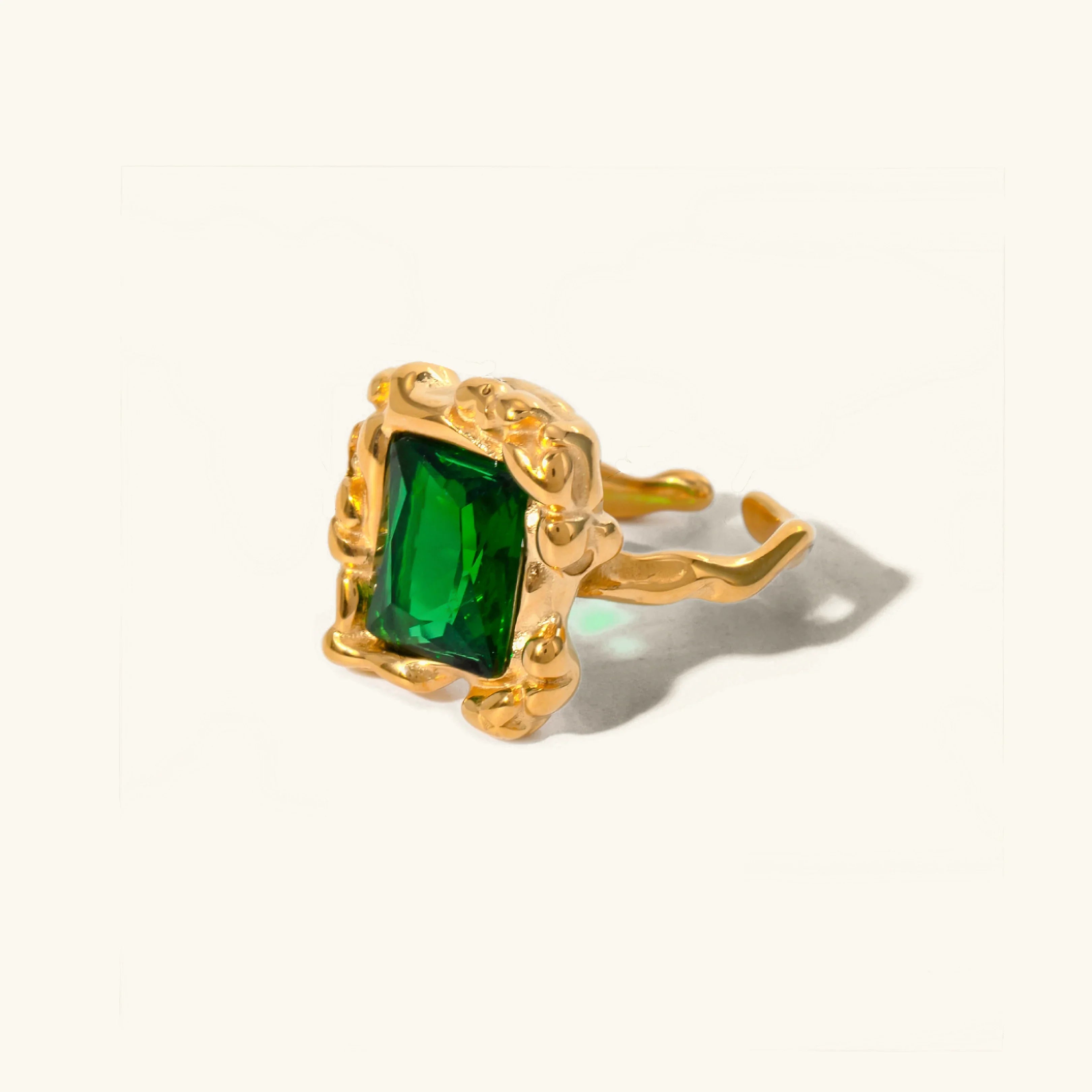 [Topon]Priscilla Emerald Ring