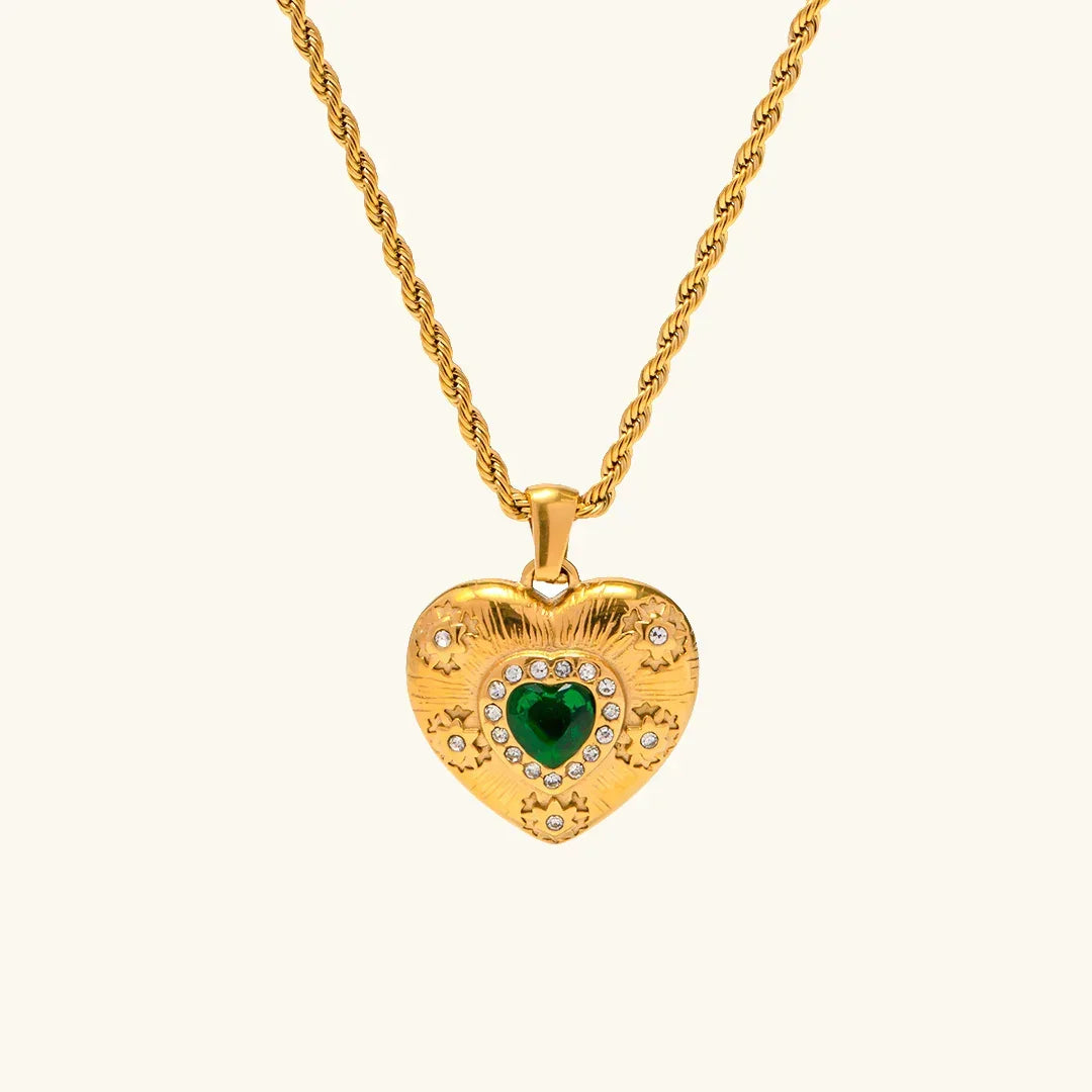 [Topon]Caelus Gold Heart Necklace