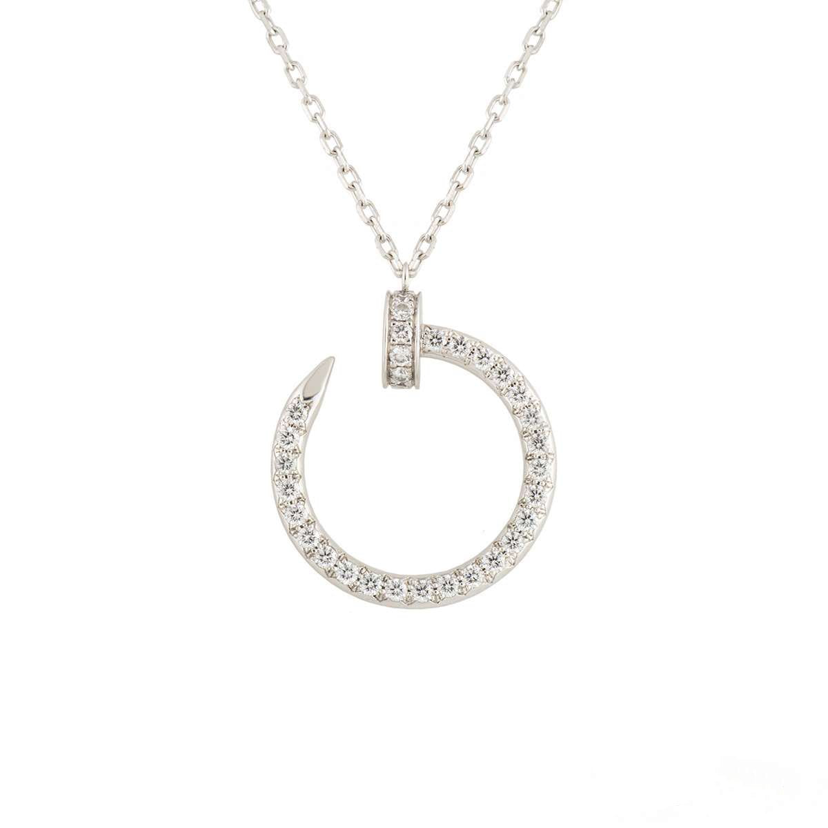 [BIJOUX]JUSTE NECKLACE SILVER DIAMONDS