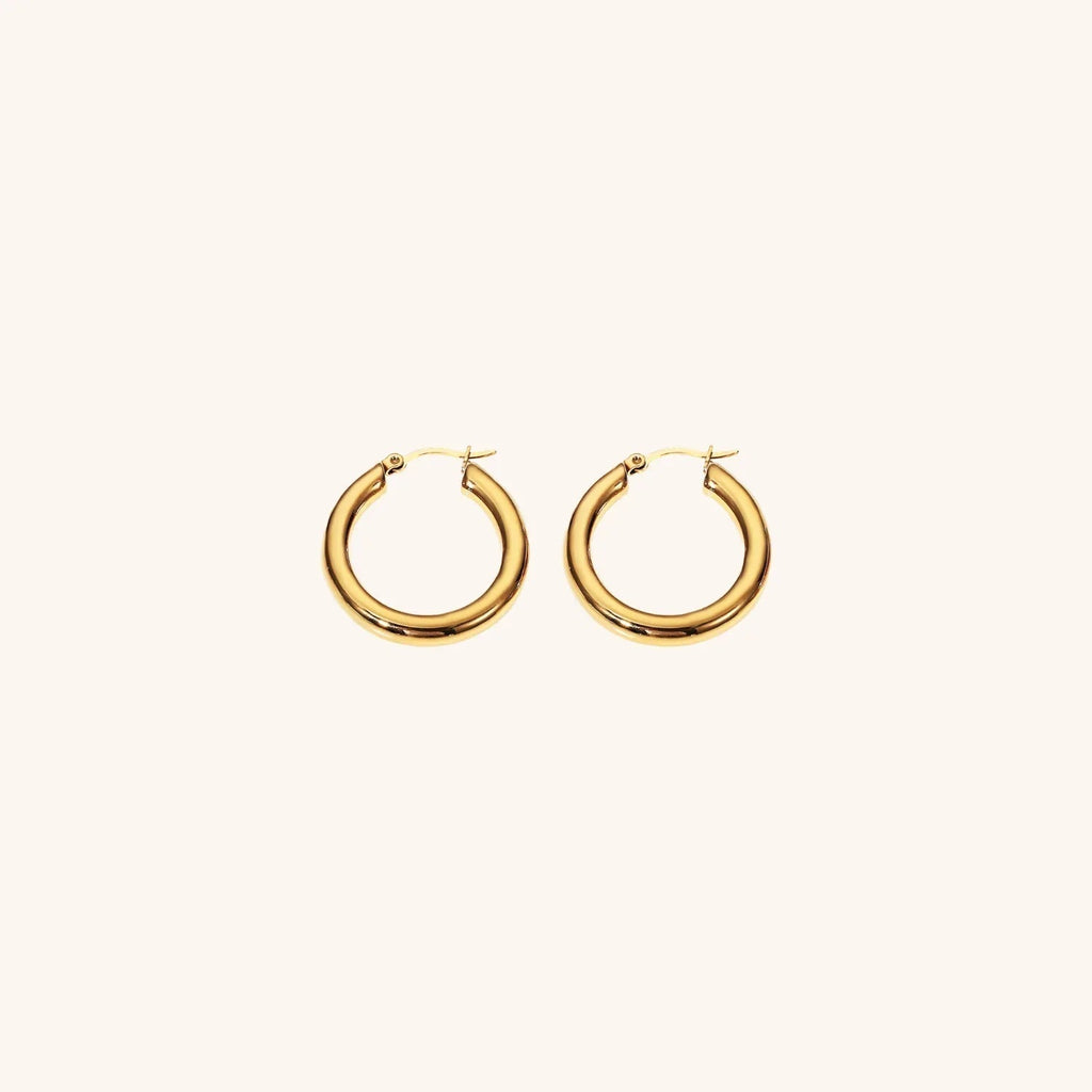 [Topon]Wide Hoop Earrings