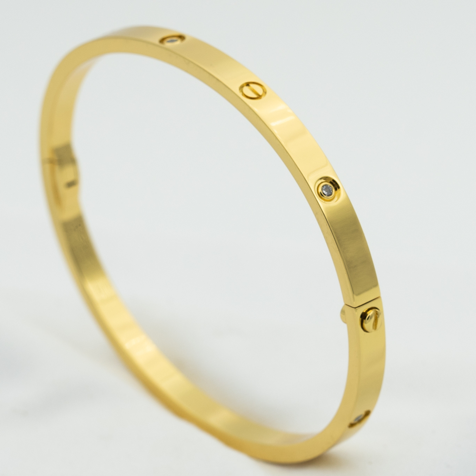 [BIJOUX]LOVE BRACELET 3.65MM 6 DIAMONDS