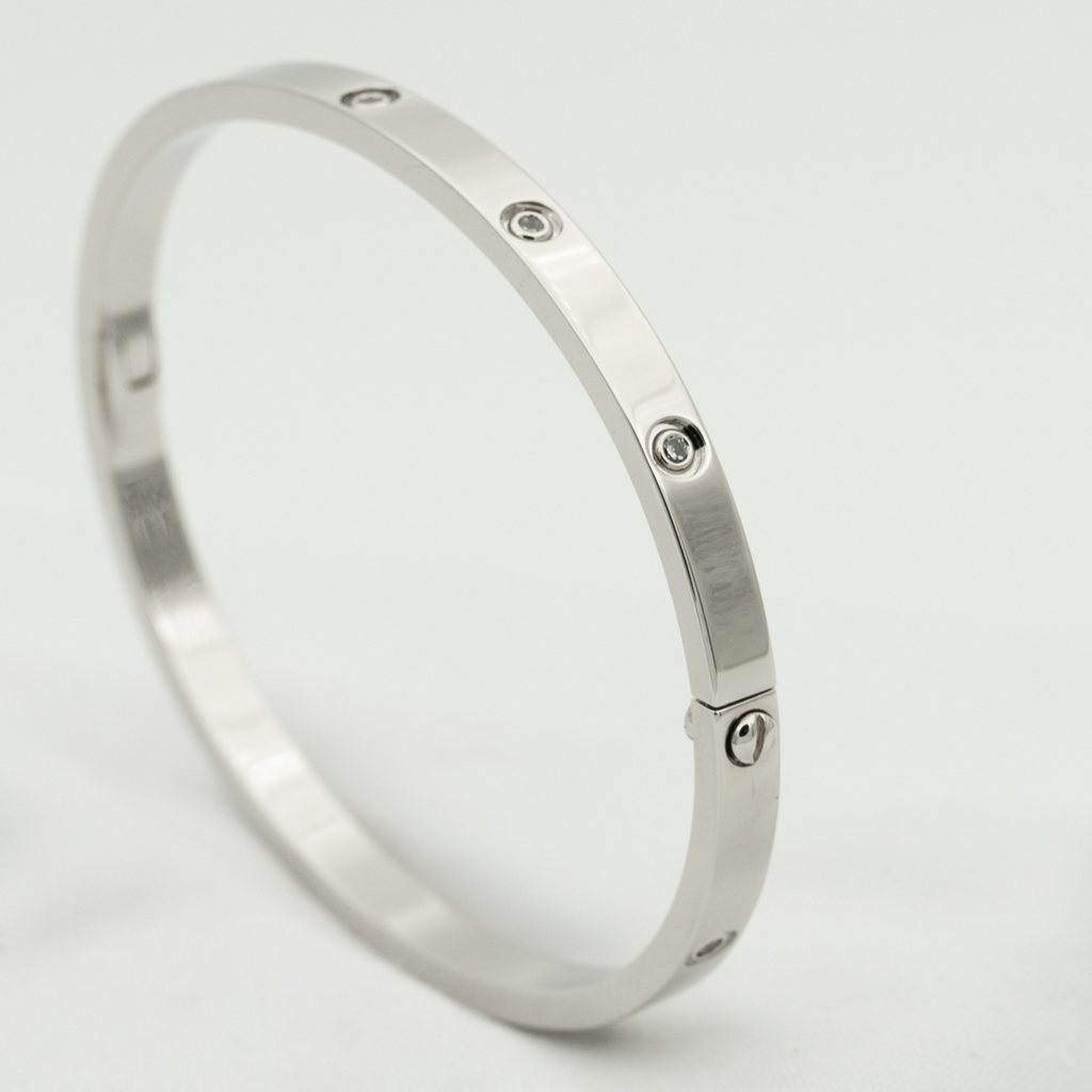 [BIJOUX]LOVE BRACELET 3.65MM 10 DIAMONDS