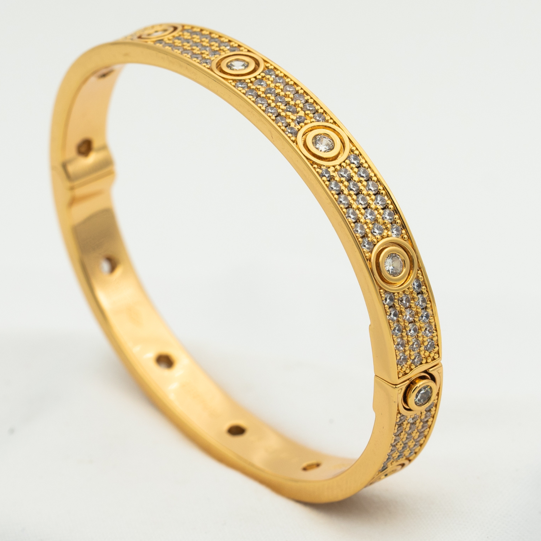 [BIJOUX]LOVE BRACELET 6.1MM DIAMOND-PAVED 10 BIG DIAMONDS