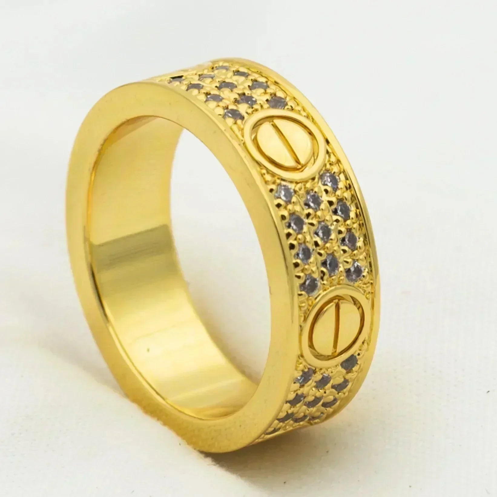 [BIJOUX] BAGUE LOVE 5,5MM PAVÉE DIAMANTS